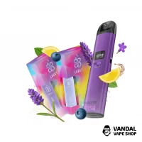 Набор L 2.0: Ursa Nano Pro Electric Violet + Lucky 30 Lavender 65 мг + Lucky 30 Blueberry Lemonade 65 мг + Стикерпак