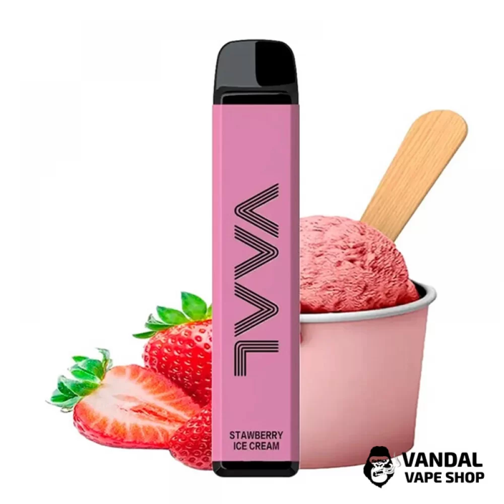 Одноразовый Pod Joyetech VAAL 1800M 900 мАч 5% на 1800 затяжек со вкусом клубничного мороженого