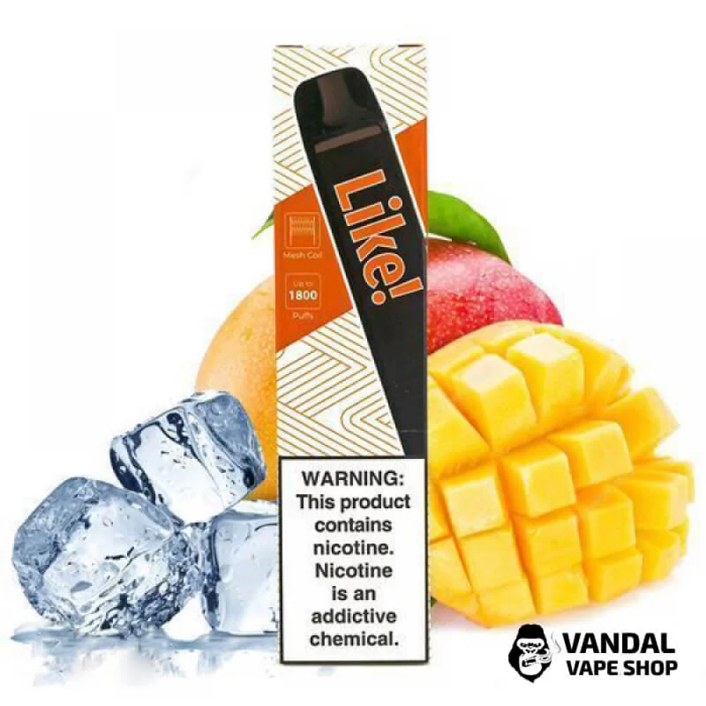 Одноразовая Pod система Joyetech Like! 1800 50 мг 900 мАч на 1800 затяжек со вкусом манго с холодком
