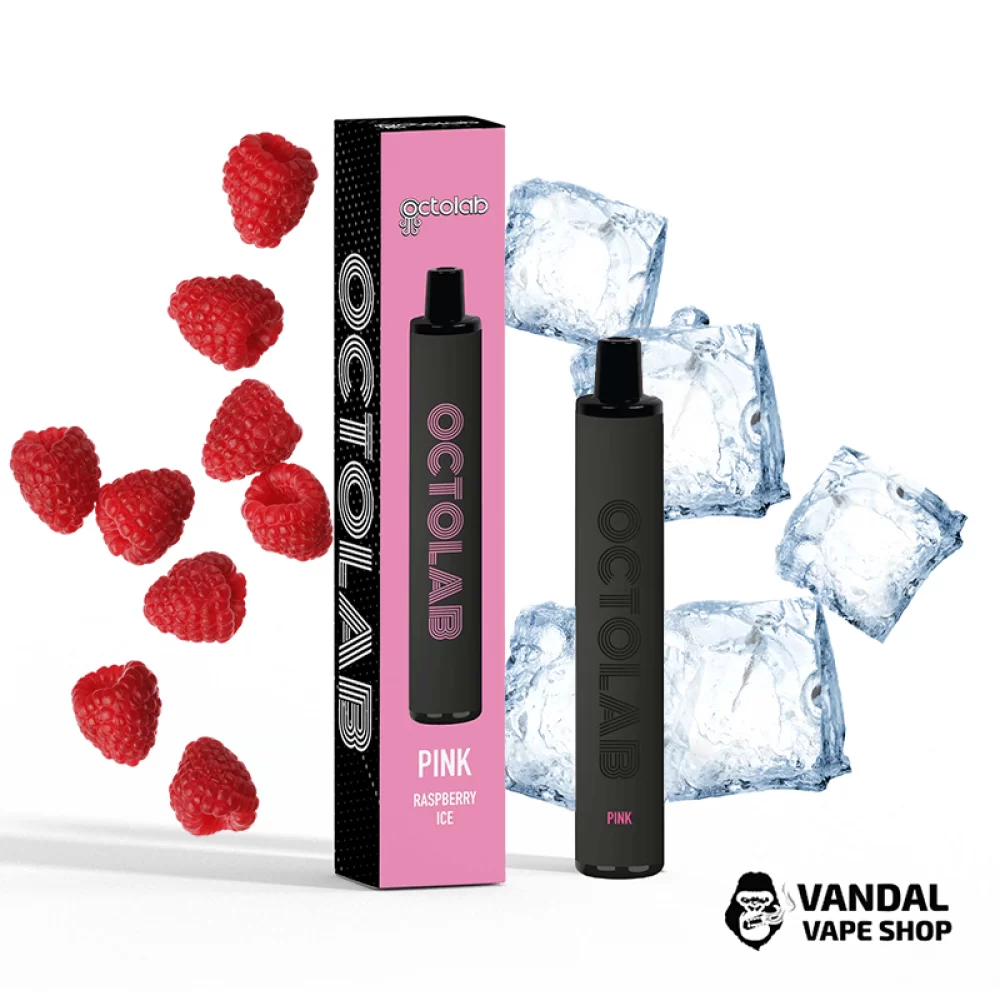 Одноразовый Pod Octolab 850 mAh на 1600 затяжек со вкусом малины с холодком Одноразовый Pod Octolab 850 mAh на 1600 затяжек со вкусом малины с холодком