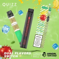 Quizz NICPEN 1800 2 в 1 Pomegranate Ice - Banana Ice 50mg 900mAh