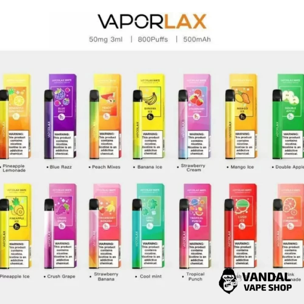 Одноразовая POD-система VAPORLAX Disposable Pod Device 500mAh 800 puffs Одноразовая POD-система VAPORLAX Disposable Pod Device 500mAh 800 puffs
