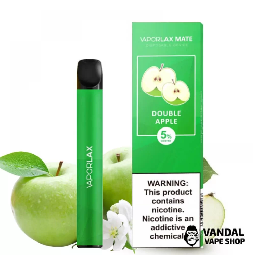 Одноразовая POD-система Vaporlax на 800 затяжек со вкусом яблока