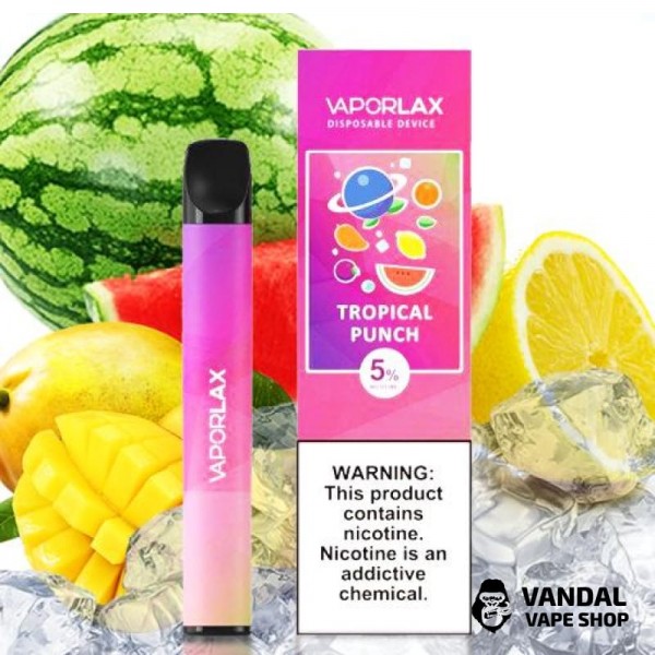 Одноразова POD-система VAPORLAX на 800 затяжок зі смаком тропічних фруктів
