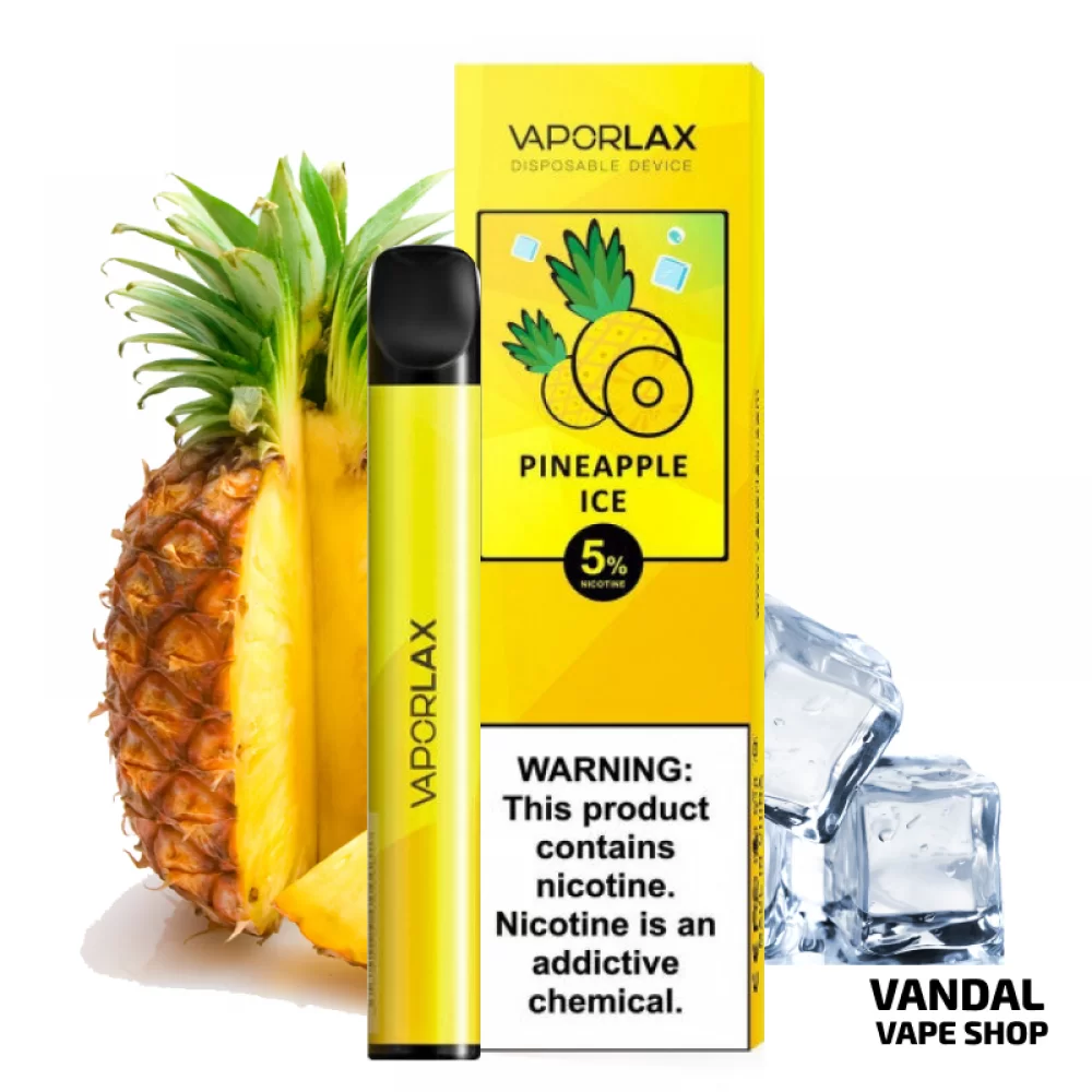 Одноразовая POD-система Vaporlax на 800 затяжек со вкусом ананаса с холодком