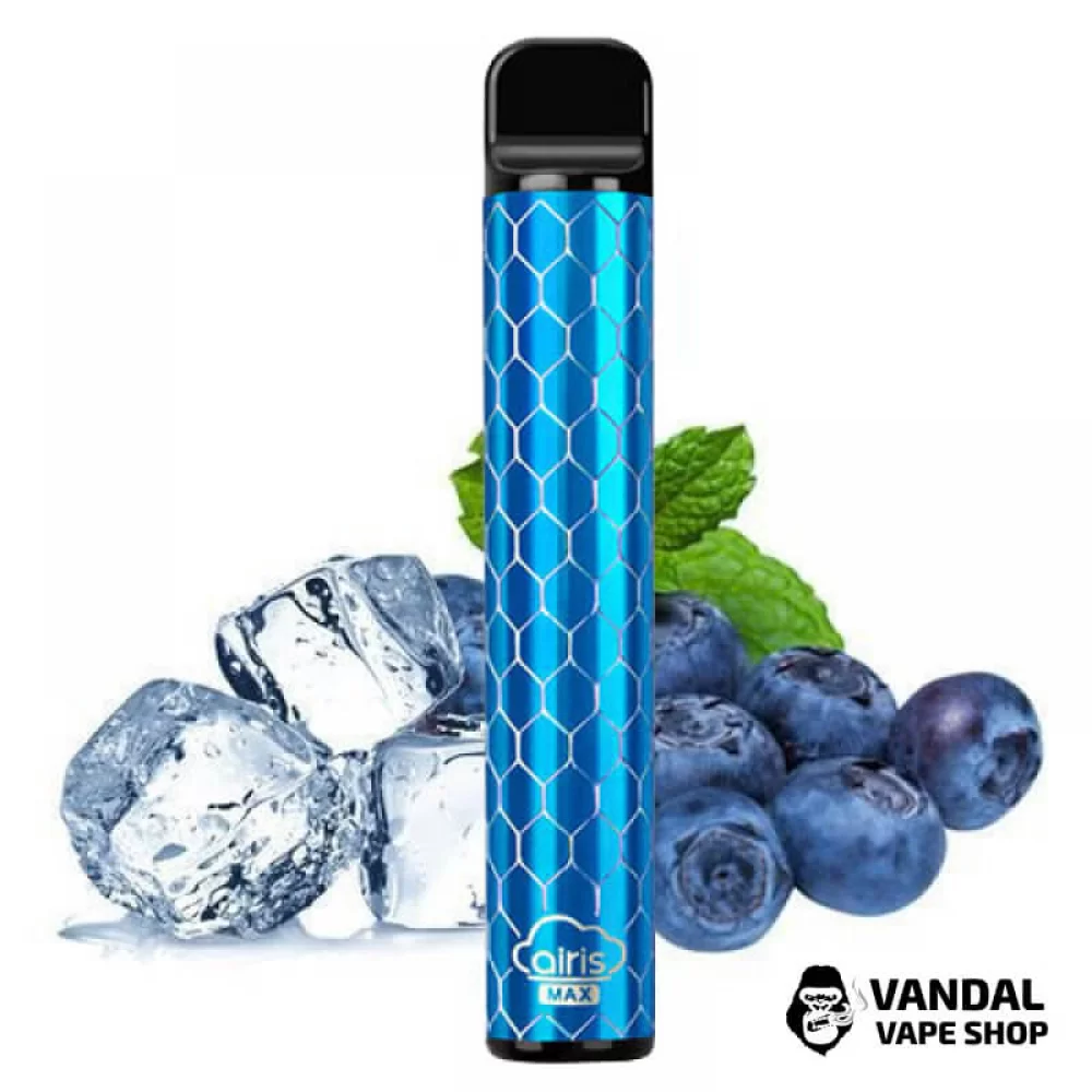 Одноразовая Pod система Airis Max Pod Disposable Device 950mAh на 1800 затяжек со вкусом черники со льдом Одноразовая Pod система Airis Max Pod Disposable Device 950mAh на 1800 затяжек со вкусом черники со льдом