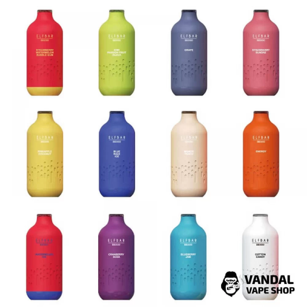 Одноразовый Pod Elf Bar BB3000 Disposable Pod 650mAh 5%на 3000 затяжек