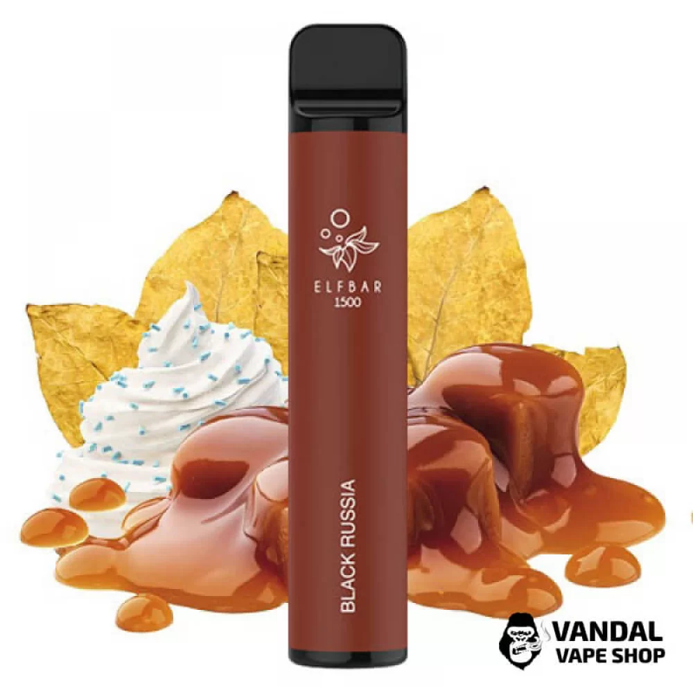 Одноразовий Pod Elf Bar 1500 Disposable Device 850mAh 5% на 1500 затяжок зі смаком тютюну і крему з карамеллю Одноразовий Pod Elf Bar 1500 Disposable Device 850mAh 5% на 1500 затяжок зі смаком тютюну і крему з карамеллю