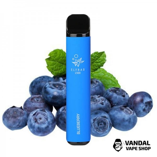 Одноразовый Pod Elf Bar 1500 Disposable Device 850mAh 5% на 1500 затяжек со вкусом черники