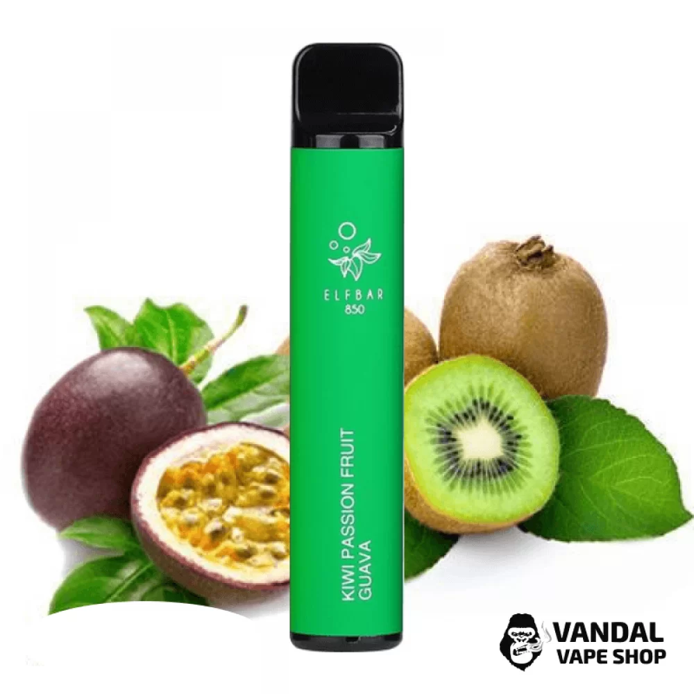Одноразовий Pod Elf Bar 1500 Disposable Device 850mAh 5% на 1500 затяжок зі смаком ківі, маракуйї і гуави Одноразовий Pod Elf Bar 1500 Disposable Device 850mAh 5% на 1500 затяжок зі смаком ківі, маракуйї і гуави