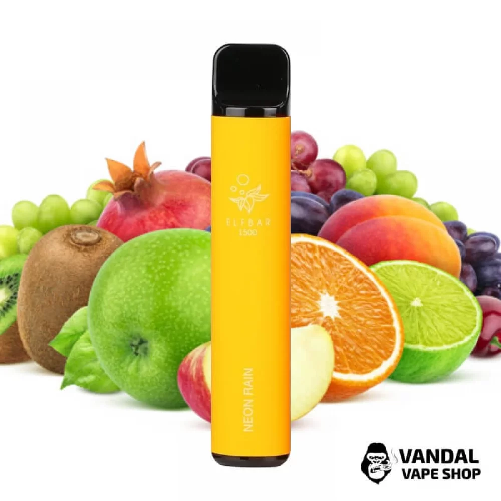 Одноразовий Pod Elf Bar 1500 Disposable Device 850mAh 5% на 1500 затяжок зі смаком міксу фруктів Одноразовий Pod Elf Bar 1500 Disposable Device 850mAh 5% на 1500 затяжок зі смаком міксу фруктів