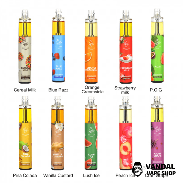 Одноразова Pod система Elf Bar 2200 Disposable Pod 1250mAh