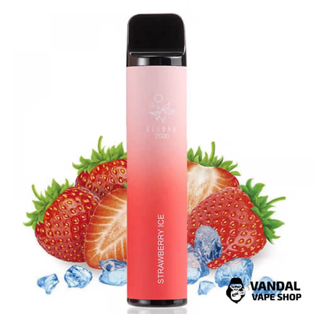 Одноразовый Pod Elf Bar 1400mAh 5% на 2500 затяжек со вкусом клубники с холодком Одноразовый Pod Elf Bar 1400mAh 5% на 2500 затяжек со вкусом клубники с холодком