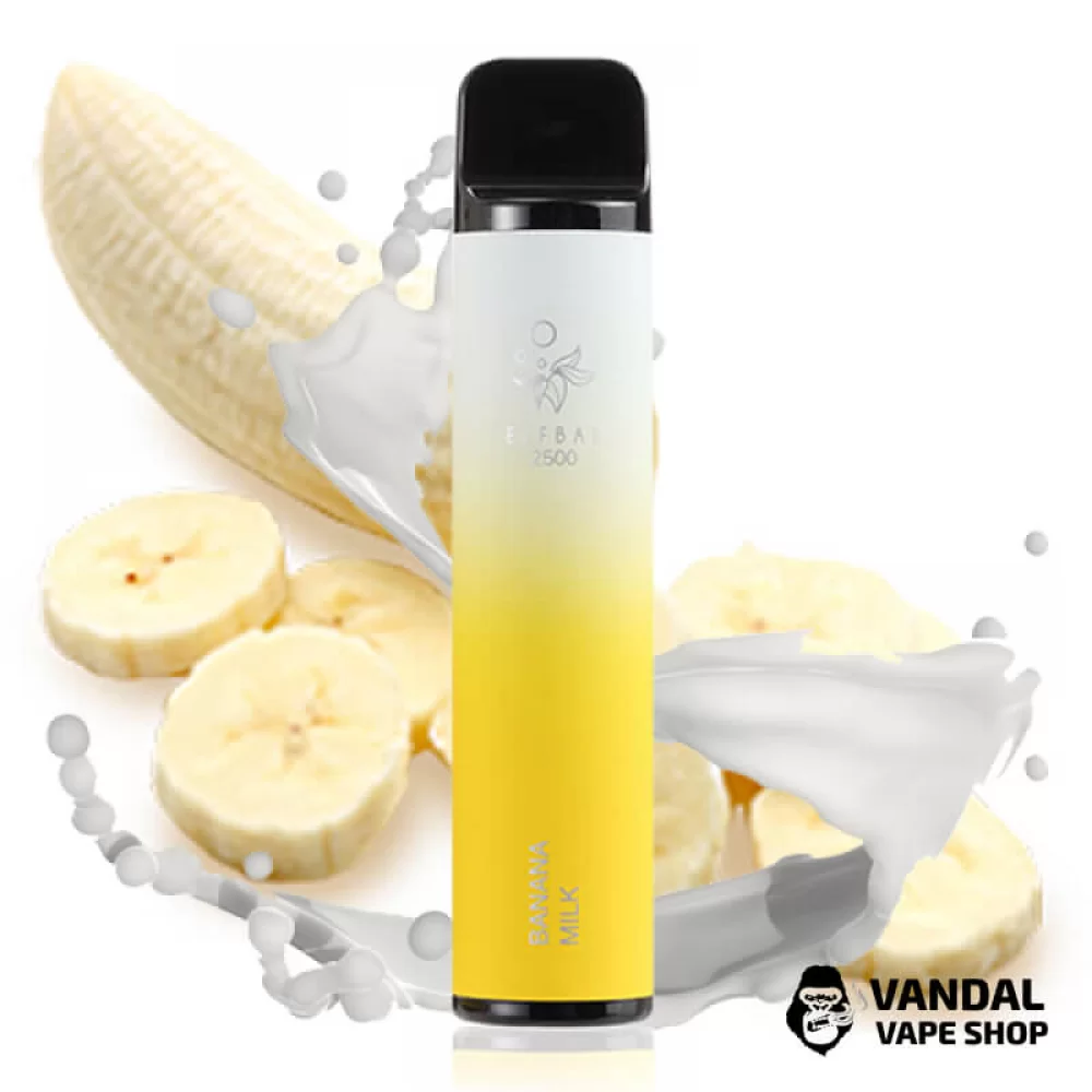 Одноразовий Pod Elf Bar 1400mAh 5% на 2500 затяжок зі смаком молока з бананом