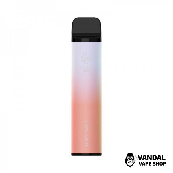Одноразовый перезаряжаемый Pod Elf Bar 650 мАч на 3600 затяжек со вкусом ягод с персиком