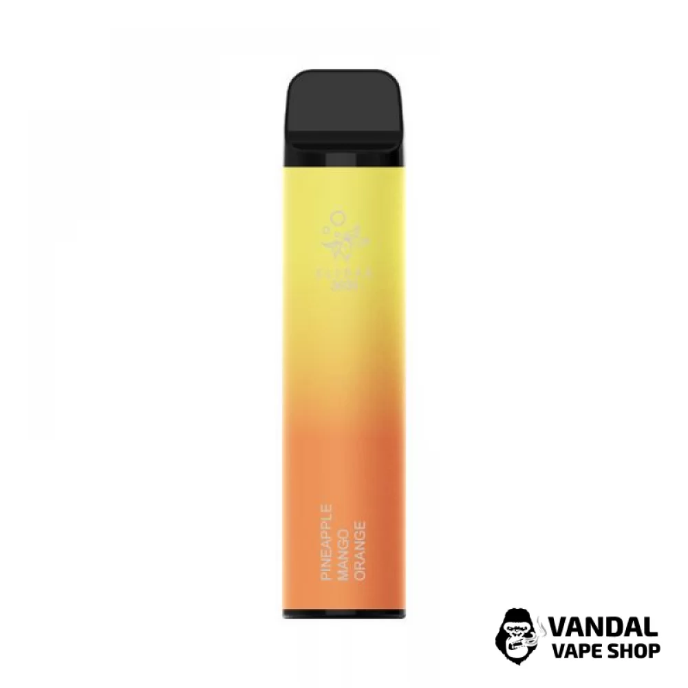 Одноразовый перезаряжаемый Pod Elf Bar 650 мАч на 3600 затяжек со вкусом ананаса, манго и апельсина Одноразовый перезаряжаемый Pod Elf Bar 650 мАч на 3600 затяжек со вкусом ананаса, манго и апельсина
