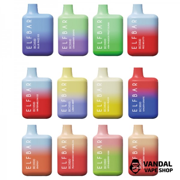 Одноразовий Pod Elf Bar BC3000 Disposable Device 650mAh 5% на 3000 затяжок