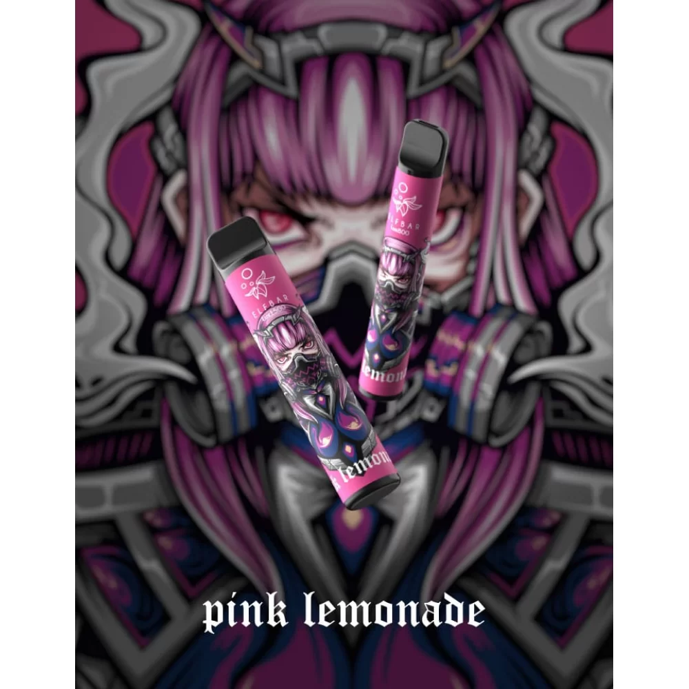Одноразовый Pod Elf Bar Lux 1500 Disposable Device Pink Lemonade 850mAh 50 мг на 1500 затяжек со вкусом лимонада с малиной