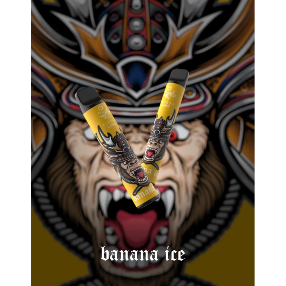 Одноразовий Pod Elf Bar Lux 1500 Disposable Device 850mAh 50 мг на 1500 затяжок зі смаком банану з холодком