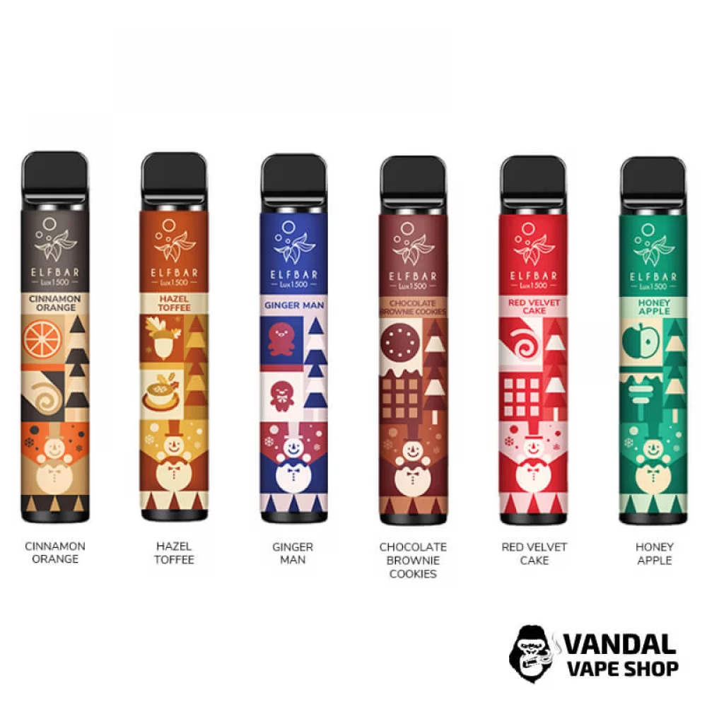 Різдвяне видання одноразки Elf Bar Lux на 1500 затяжок Різдвяне видання одноразки Elf Bar Lux на 1500 затяжок