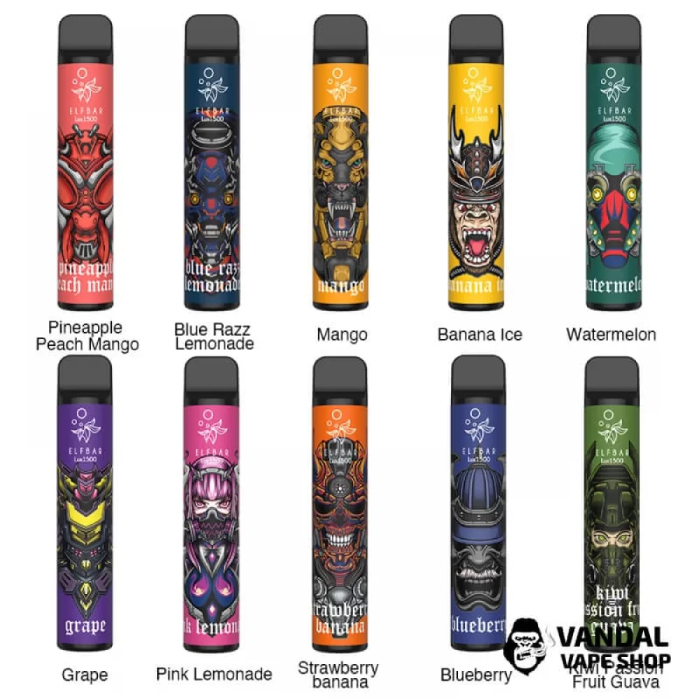 Одноразовый Pod Elf Bar Lux 1500 Disposable Device 850mAh 5% на 1500 затяжек Одноразовый Pod Elf Bar Lux 1500 Disposable Device 850mAh 5% на 1500 затяжек