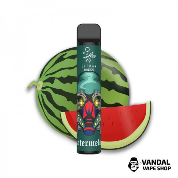 Одноразовий Pod Elf Bar Lux 1500 Disposable Device 850mAh 50 мг на 1500 затяжок зі смаком кавуна