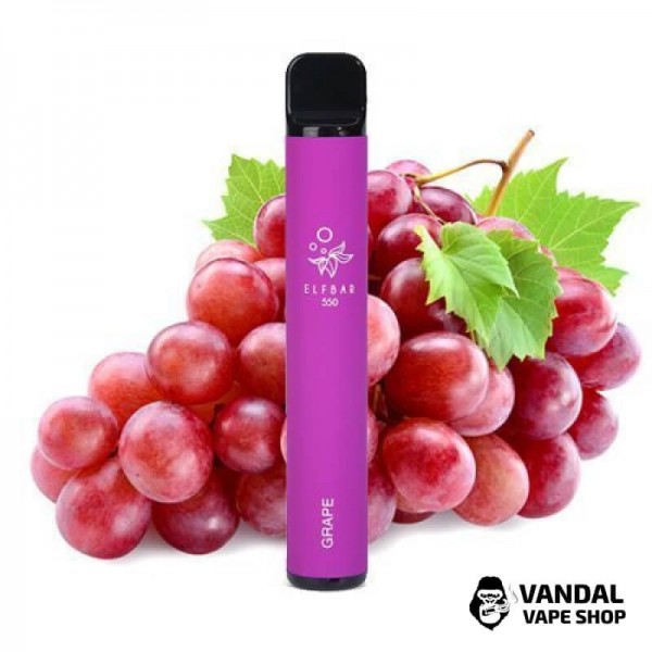 Одноразовая Pod-Система Elf Bar 550 Disposable Pod Device 50 мг (Grape) со вкусом винограда