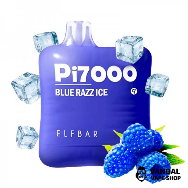 Одноразовый Elf Bar PI7000 500 мАч 5% на 7000 затяжек со вкусом голубой малины со льдом