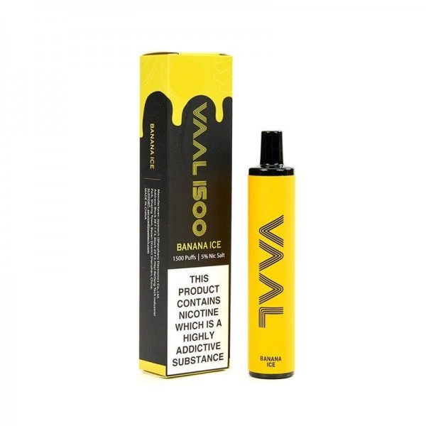 Одноразова Pod система Joyetech VAAL 1500 Disposable Pod Kit 950mAh зі смаком банану з льодом