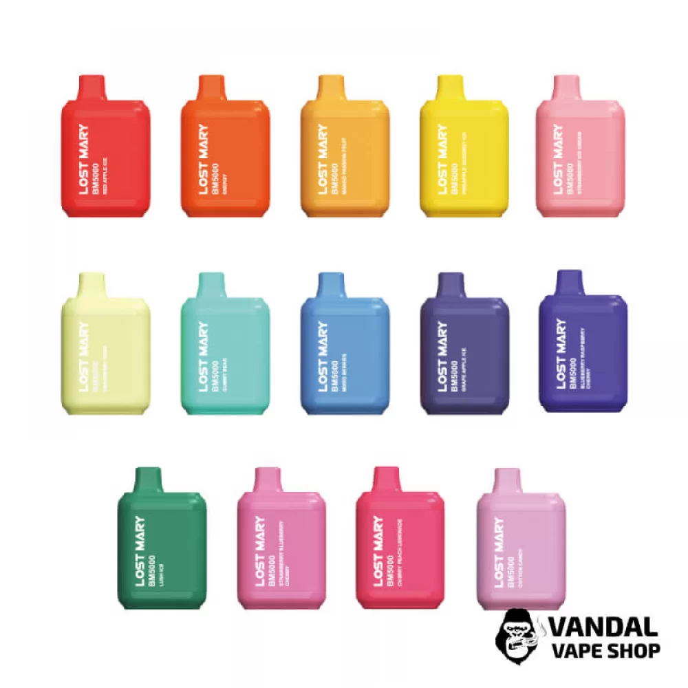 Одноразовий Pod Lost Mary BM5000 650 мАг 5% на 5000 затяжок Одноразовий Pod Lost Mary BM5000 650 мАг 5% на 5000 затяжок