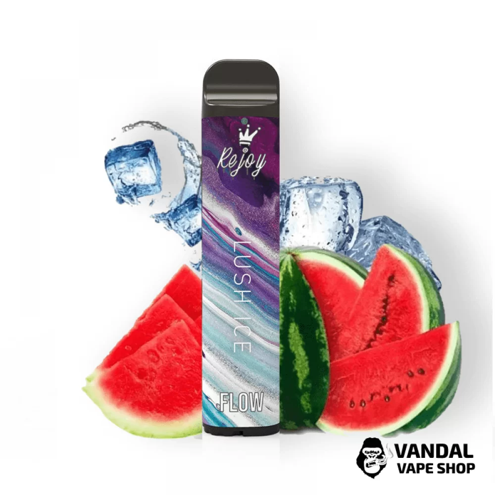 Одноразова Pod-система Rejoy Flow 1700 Disposable Pod 850 mAh зі смаком кавуна з холодком Одноразова Pod-система Rejoy Flow 1700 Disposable Pod 850 mAh зі смаком кавуна з холодком