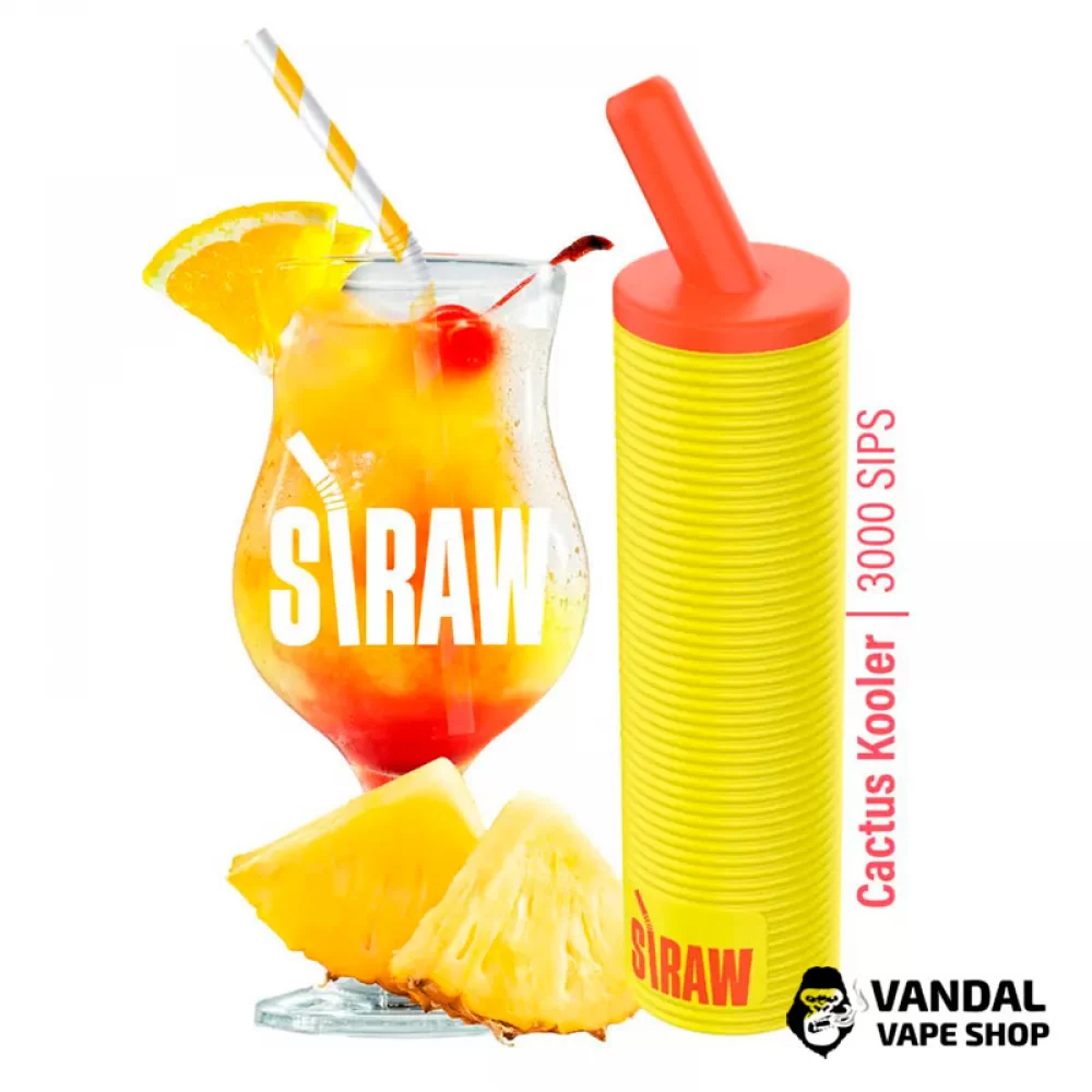 Одноразовый Pod Straw 3000 1300 мАч на 2000 затяжек со вкусом ананаса и апельсина Одноразовый Pod Straw 3000 1300 мАч на 2000 затяжек со вкусом ананаса и апельсина