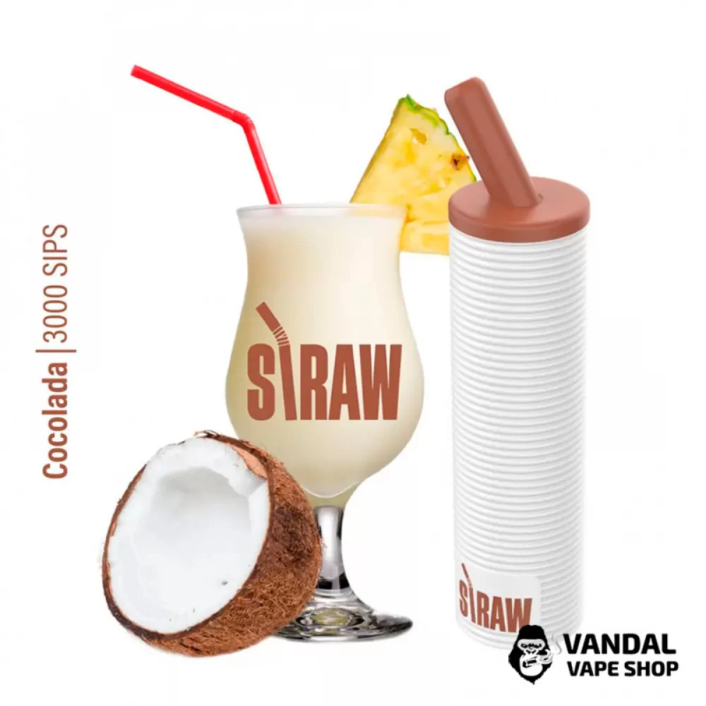 Одноразовий Pod Straw 3000 1300 мАг на 2000 затяжок зі смаком кокосу та ананасу Одноразовий Pod Straw 3000 1300 мАг на 2000 затяжок зі смаком кокосу та ананасу
