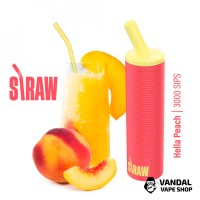 Straw 3000 Disposable Pod 1300 мАч 5% - Hella Peach
