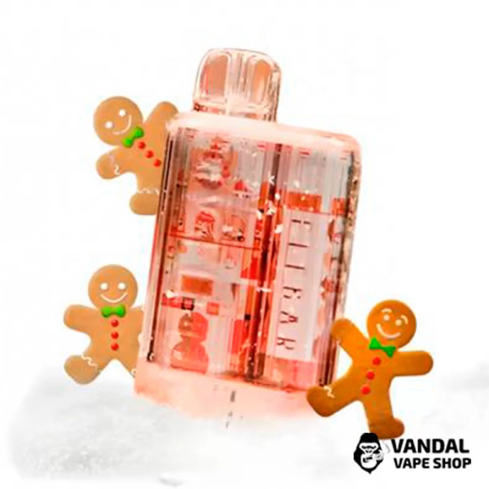Одноразовий Pod Elf Bar TE5000 Christmas Edition 550 мАг на 5000 затяжок зі смаком імбирного печива Одноразовий Pod Elf Bar TE5000 Christmas Edition 550 мАг на 5000 затяжок зі смаком імбирного печива