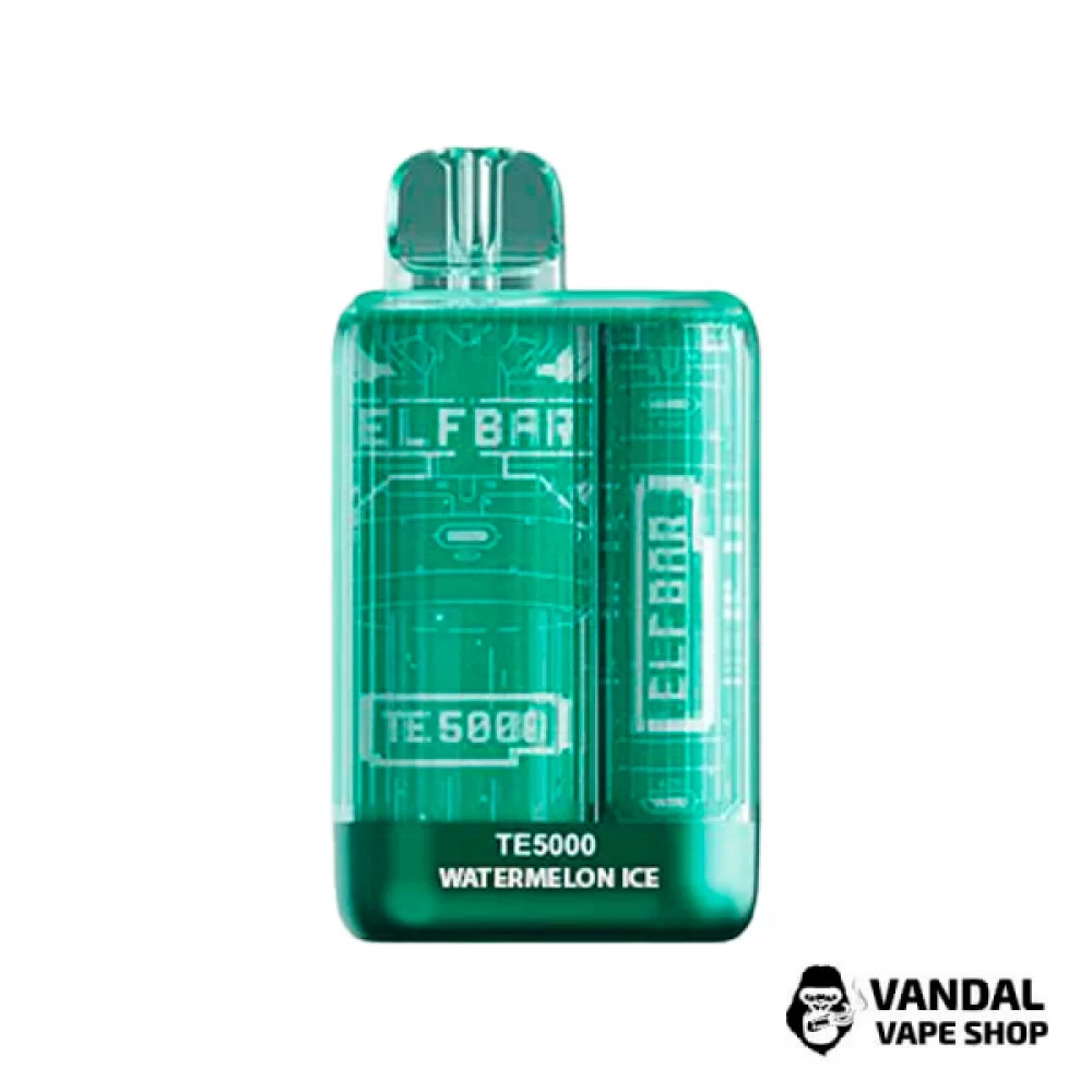 Одноразовый Pod Elf Bar TE5000 550 мАч на 5000 затяжек со вкусом арбуза со льдом Одноразовый Pod Elf Bar TE5000 550 мАч на 5000 затяжек со вкусом арбуза со льдом