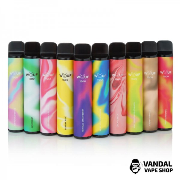 Одноразовый Pod WOUF 1500 Disposable Device 850mAh 5% на 1500 затяжек