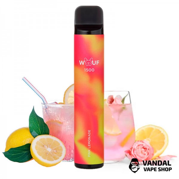 Одноразовый Pod WOUF 1500 850mAh 5% на 1500 затяжек со вкусом розового лимонада