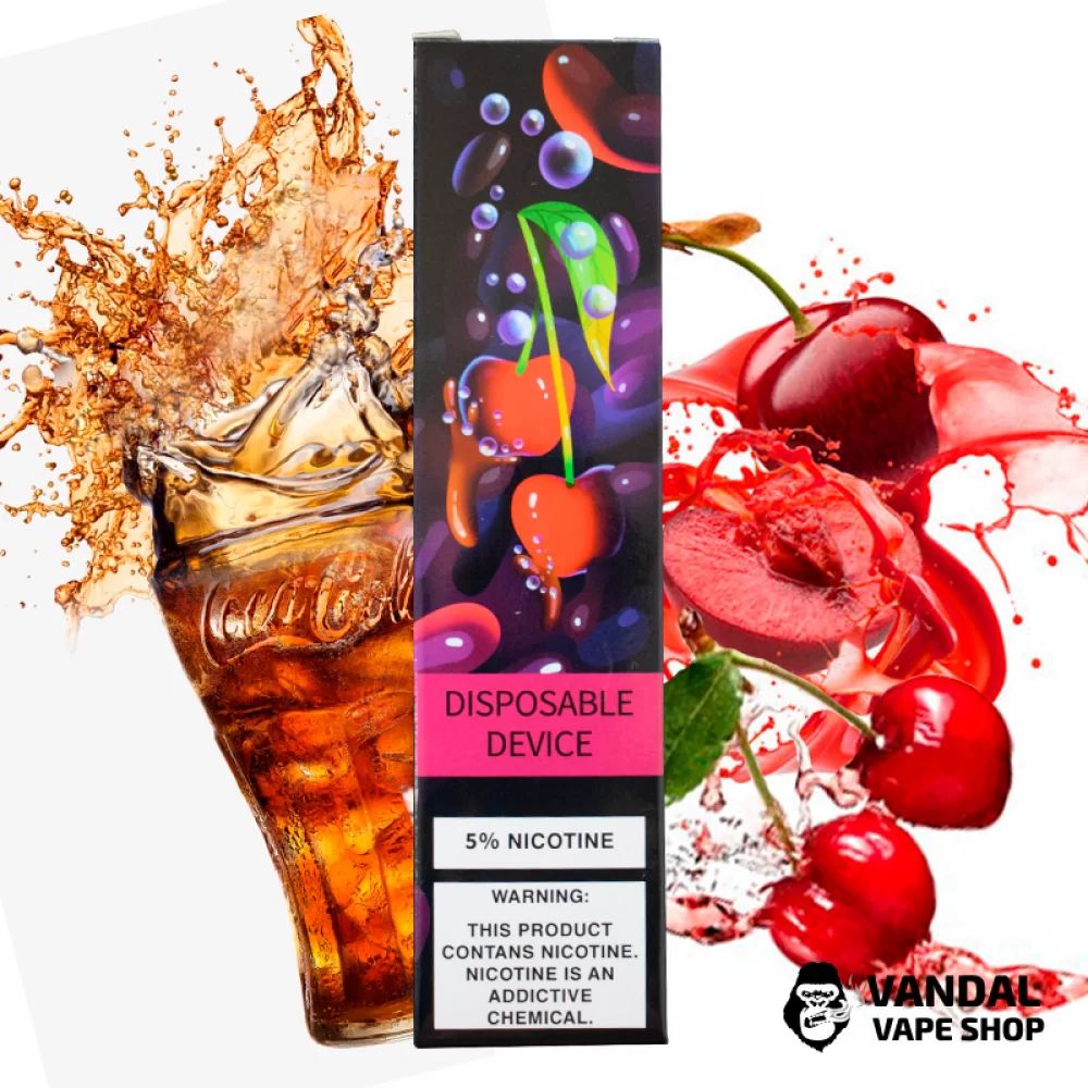 Одноразова Pod система ZeeZee Disposable Pod Kit 5% 850 mAh на 1500 затяжок зі смаком вишневої коли Одноразова Pod система ZeeZee Disposable Pod Kit 5% 850 mAh на 1500 затяжок зі смаком вишневої коли