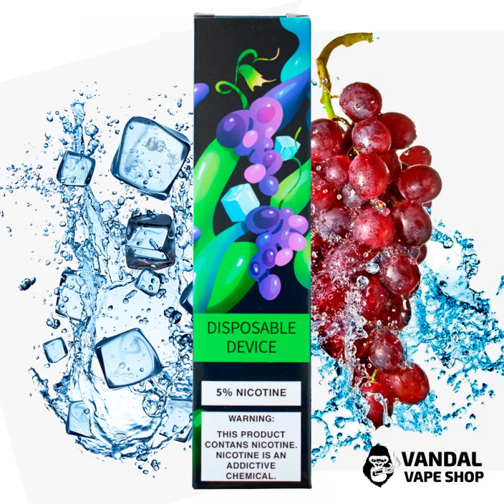 Одноразовая Pod система ZeeZee Disposable Pod Kit 5% 850 mAh на 1500 затяжек со вкусом винограда со льдом Одноразовая Pod система ZeeZee Disposable Pod Kit 5% 850 mAh на 1500 затяжек со вкусом винограда со льдом