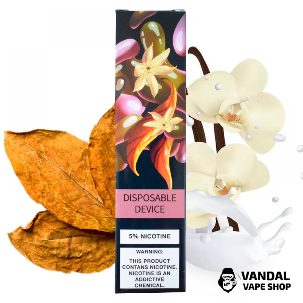 Одноразова Pod система ZeeZee Disposable Pod Kit 5% 850 mAh на 1500 затяжок зі смаком тютюну з ваніллю Одноразова Pod система ZeeZee Disposable Pod Kit 5% 850 mAh на 1500 затяжок зі смаком тютюну з ваніллю