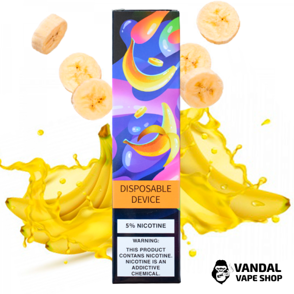Одноразова Pod система ZeeZee Disposable Pod Kit 5% 850 mAh на 1500 затяжок зі смаком банану