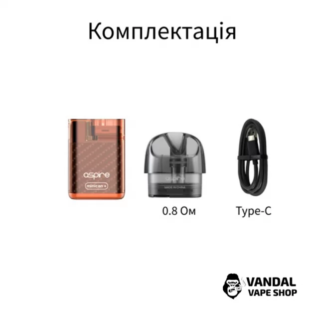 Оригинальная Pod-система ASPIRE MINICAN Plus Pod Kit - в черном цвете