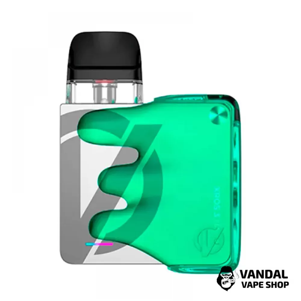 Оригинальный стартовый наборVaporesso Xros 3 Nano Kit Mistery Box Verison - в сером цвете с зелёной накладкой