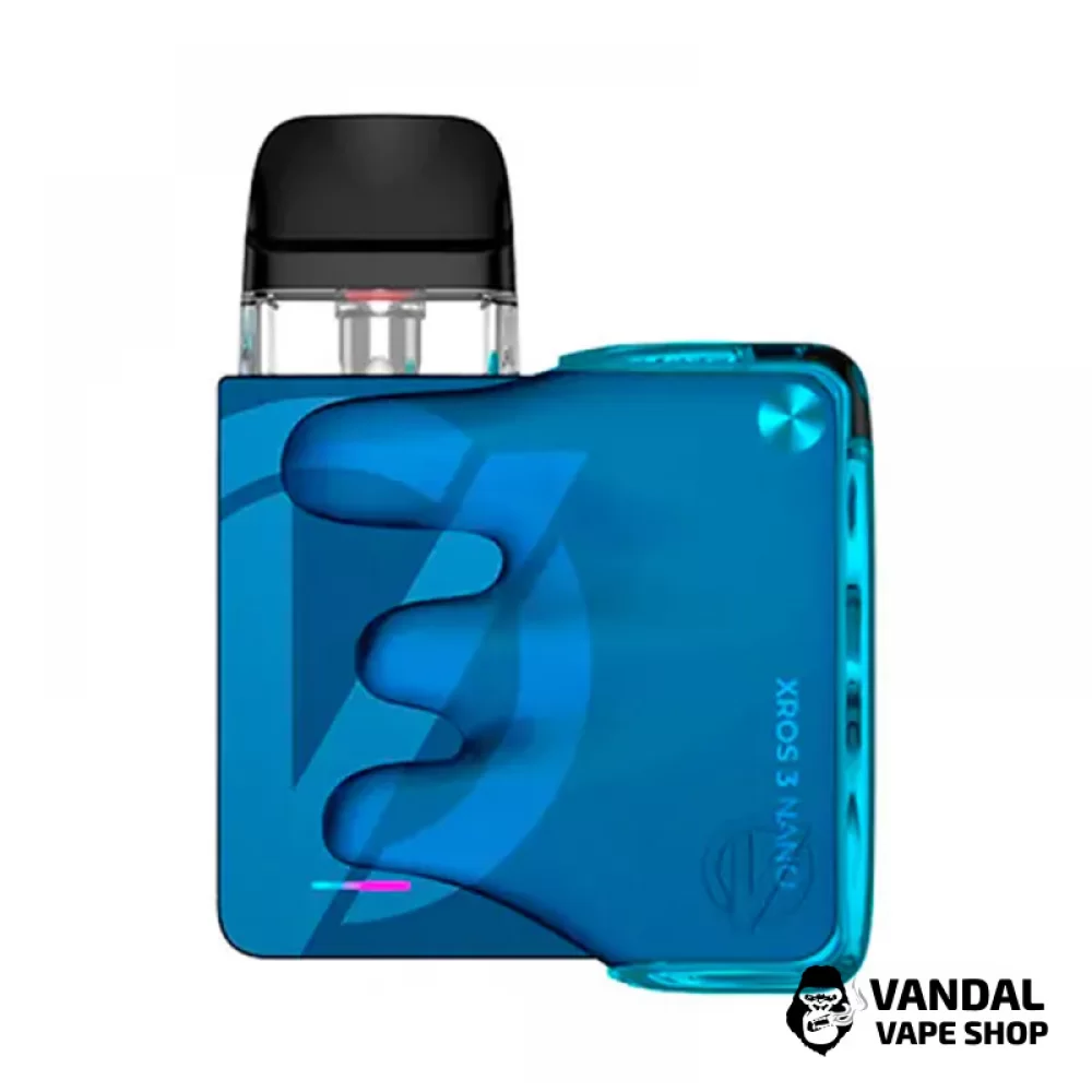 Оригінальний стартовий набір Vaporesso Xros 3 Nano Kit Mistery Box Verison - в синьому кольорі з накладкою Оригінальний стартовий набір Vaporesso Xros 3 Nano Kit Mistery Box Verison - в синьому кольорі з накладкою