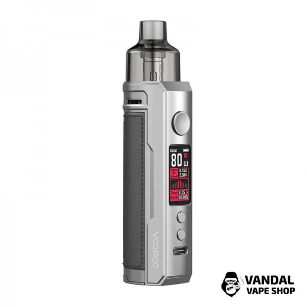 Стартовий набір Voopoo Drag X Pod Mod Kit (Original) Silver Dark Grey (без акумулятора)
