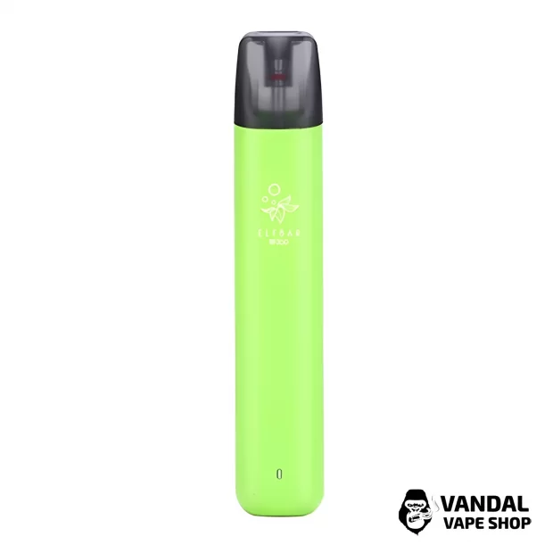 Багаторазовий Elf Bar RF350 Pod Starter Kit 350mAh в зеленому кольорі