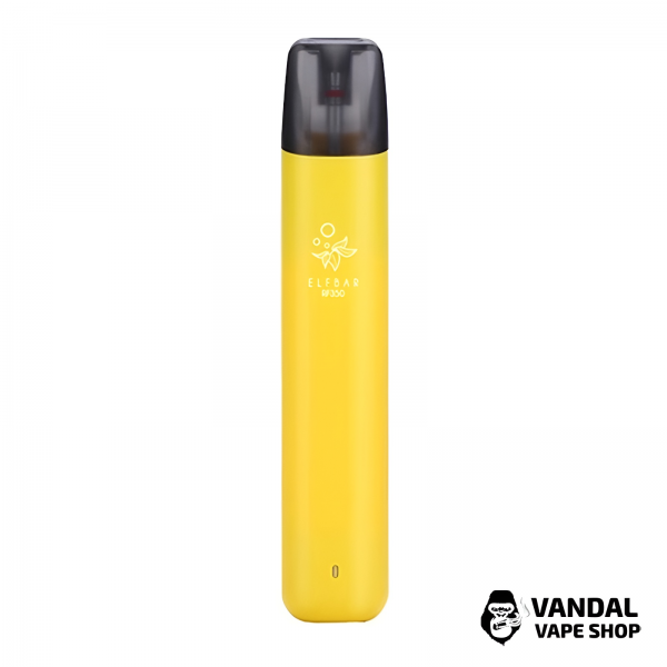 Багаторазовий Elf Bar RF350 Pod Starter Kit 350mAh в жовтому кольорі