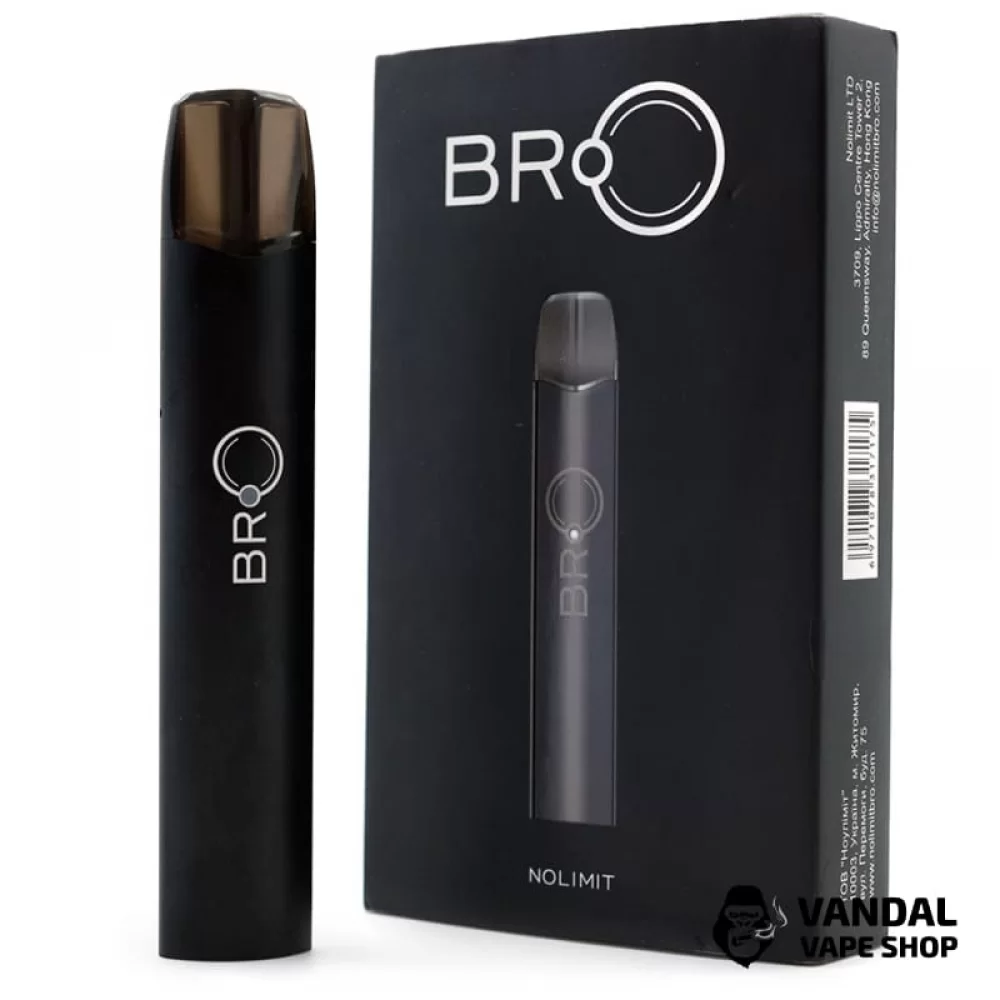 Стартовый набор Nolimit BRO Pod Kit в черном цвете Стартовый набор Nolimit BRO Pod Kit в черном цвете
