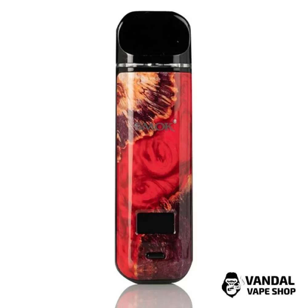 Pod-система Smok Novo X Pod Kit (Original) в расцветке "Red Stabilizing Wood"
